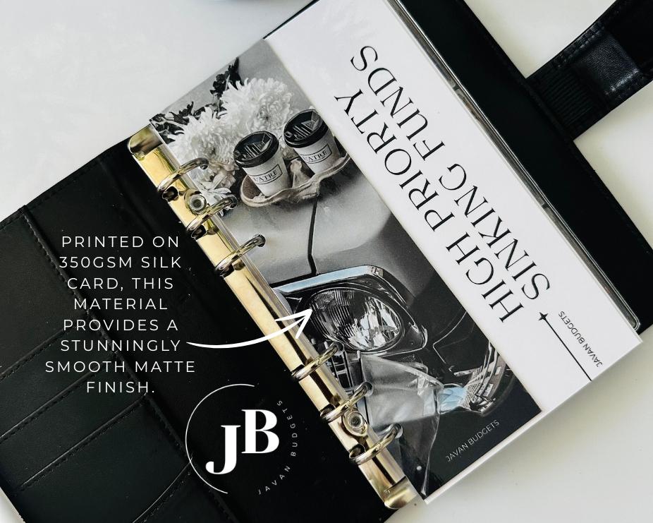 A6 Binder Bookmarks Decor | Smooth Silk Matte Finish | Not Laminated