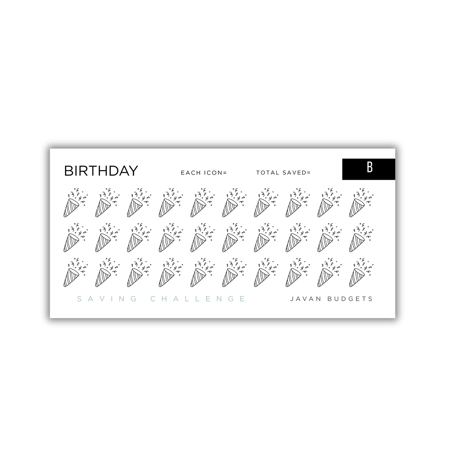 Birthday | Savings Challenge