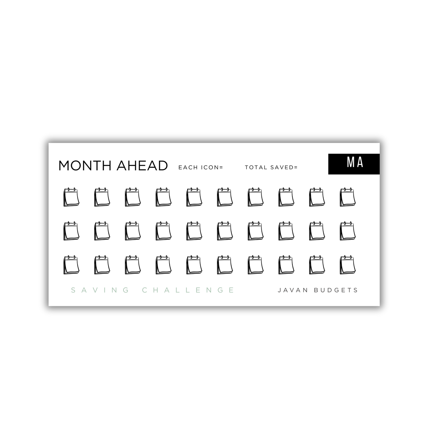 Month Ahead | Savings Challenge