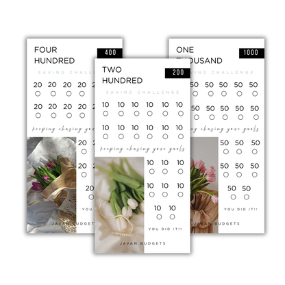 Floral Aesthetic | Savings Challenge