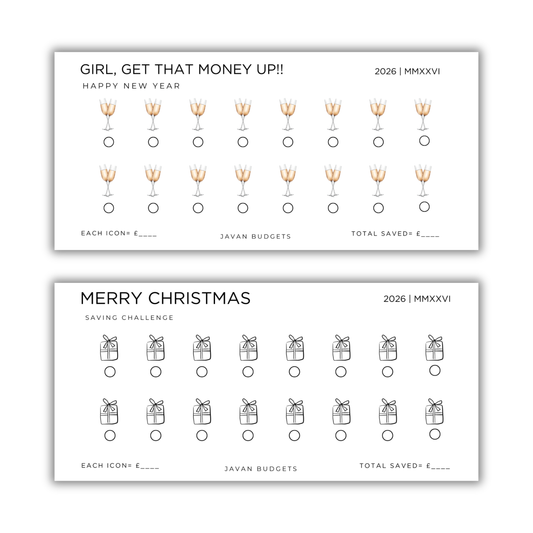 New Year & Christmas Saving Challenge | Freebie Digital Download