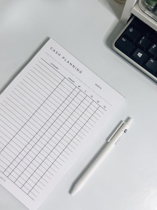 A5 Cash Planning Notepad | UK Version