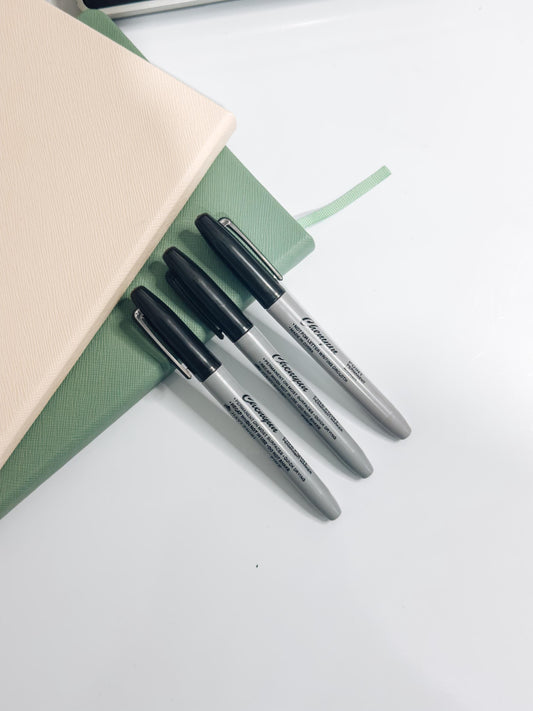 Fine Point Marker Pen Black Pack of 1