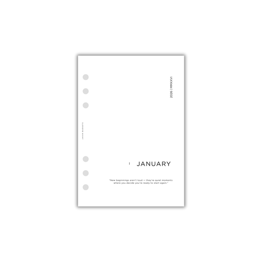 2026 Monthly Planner | A5 Digital Download