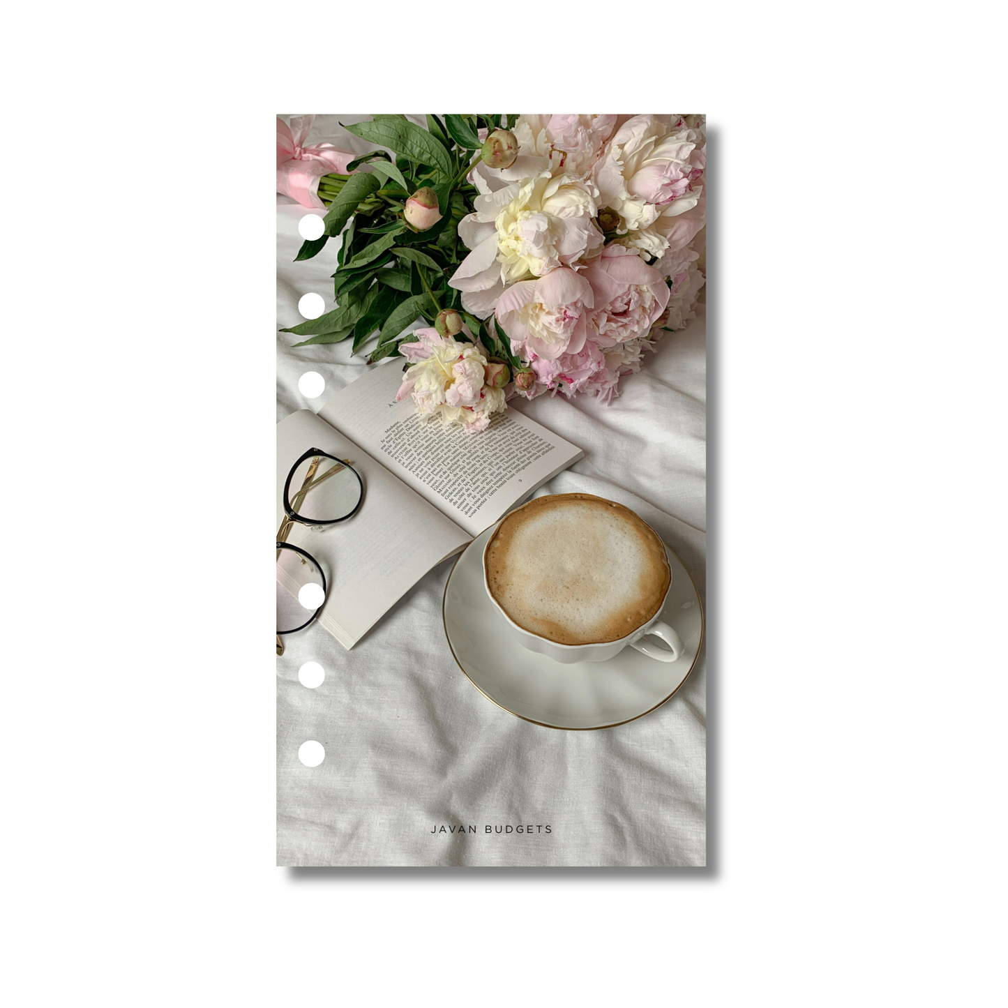 Pink Flowers - A6 Personal Dashboard