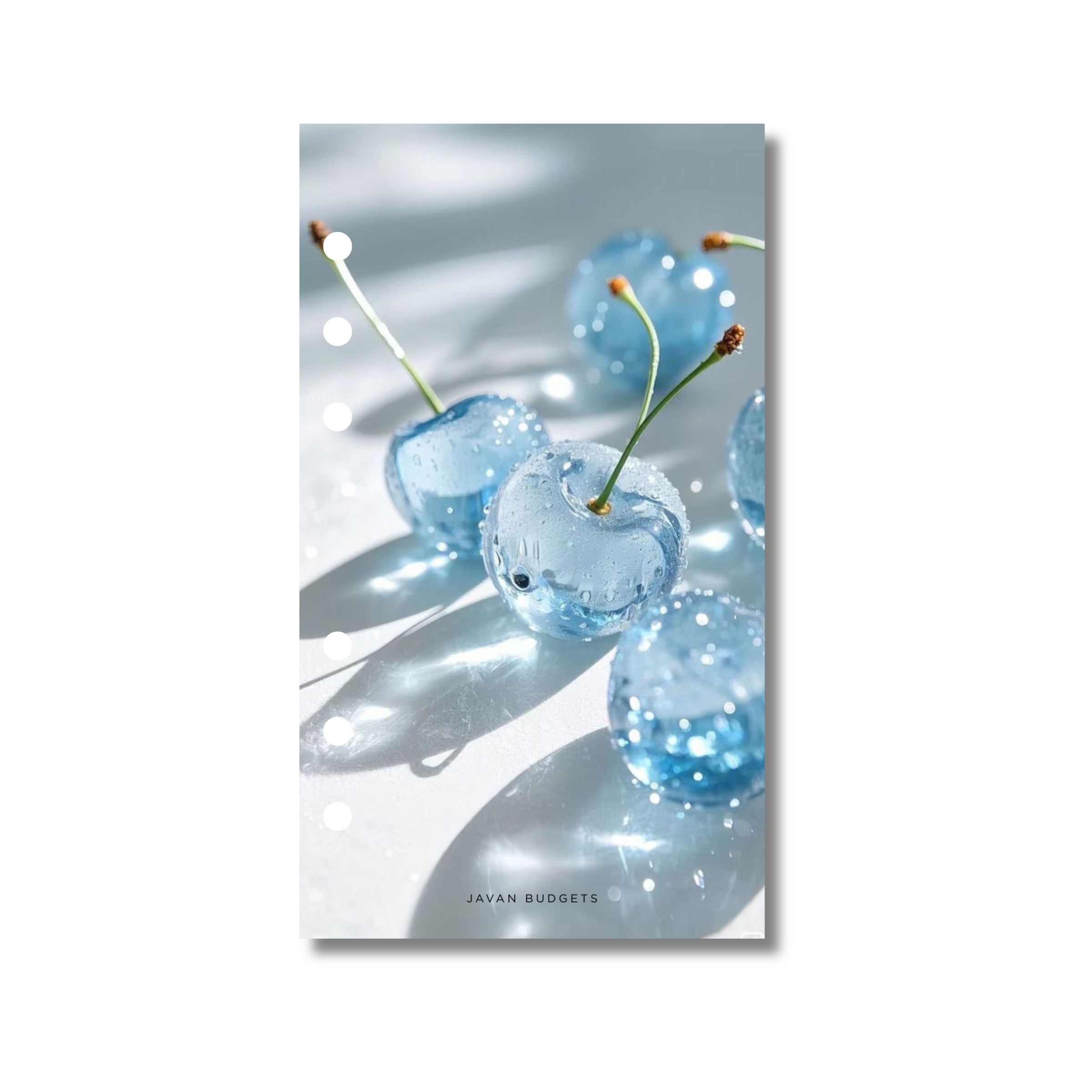 Glassed Blue Cherries - A6 Personal Dashboard